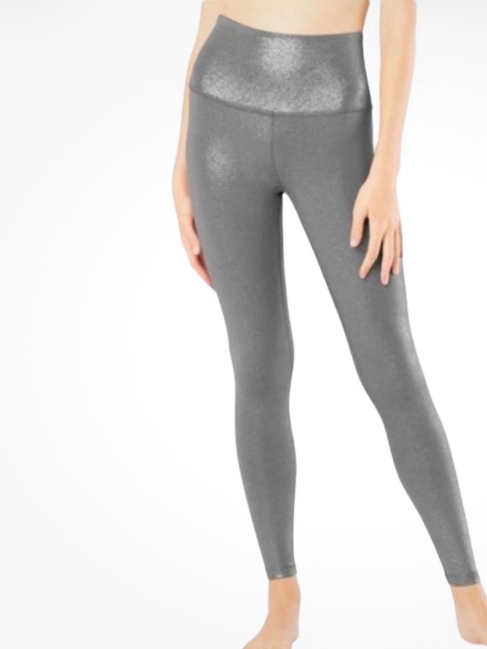 Beyond yoga gray shine leggings size small